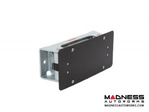 Licence Plate Bracket by Smittybilt - For Four Way Roller Fairleads Licence Plate Bracket by Smittybilt - For Four Way Roller Fairleads